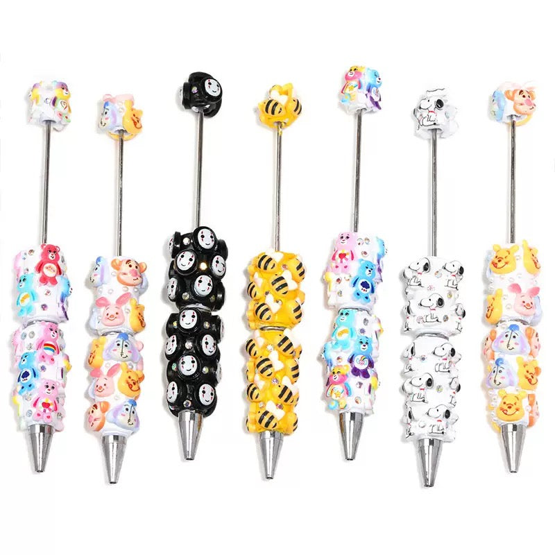 Mix Cartoon Character Bead Pen -（open in live）