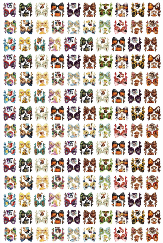 Mix styles print Bow Beads —open in live