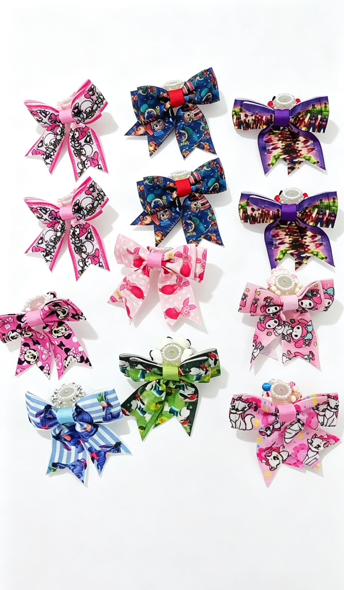 Mix Cartoon Character Bow Beads