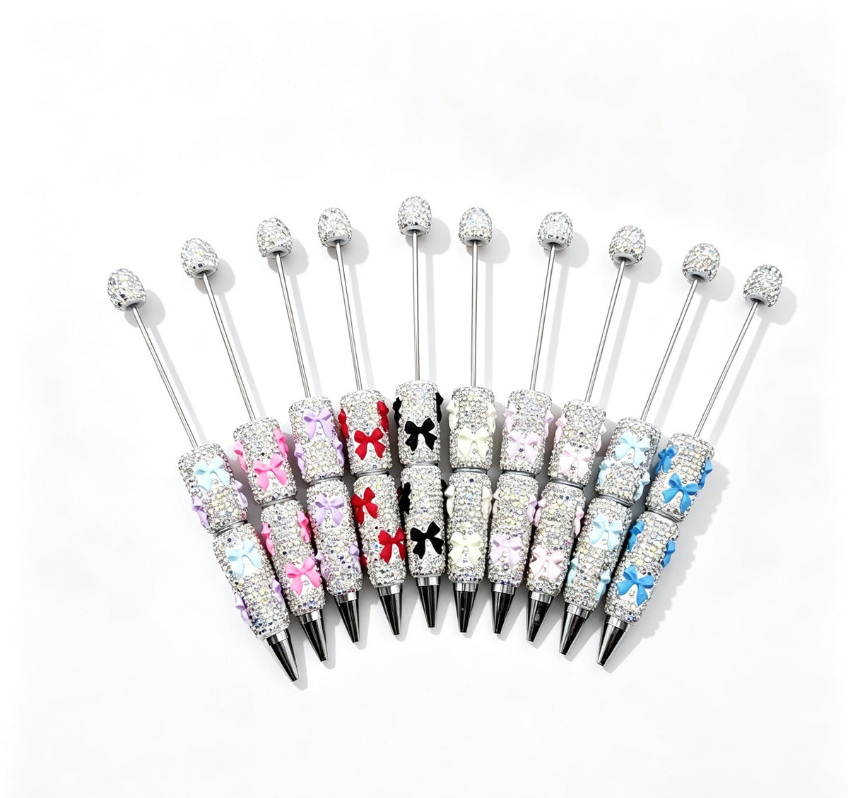 Bling  Bow Bead Pen -（open in live）