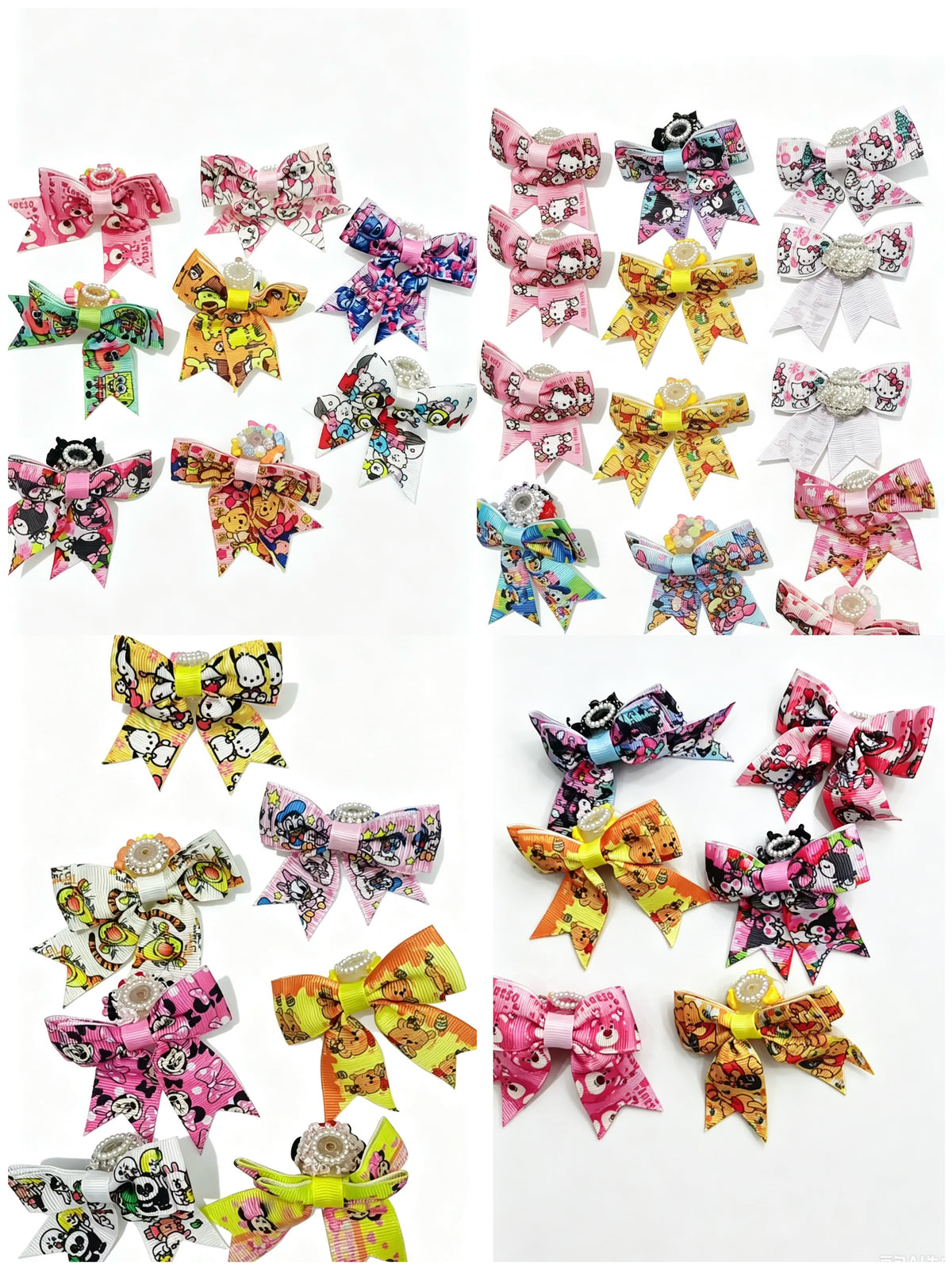 Mix Cartoon Character Bow Beads